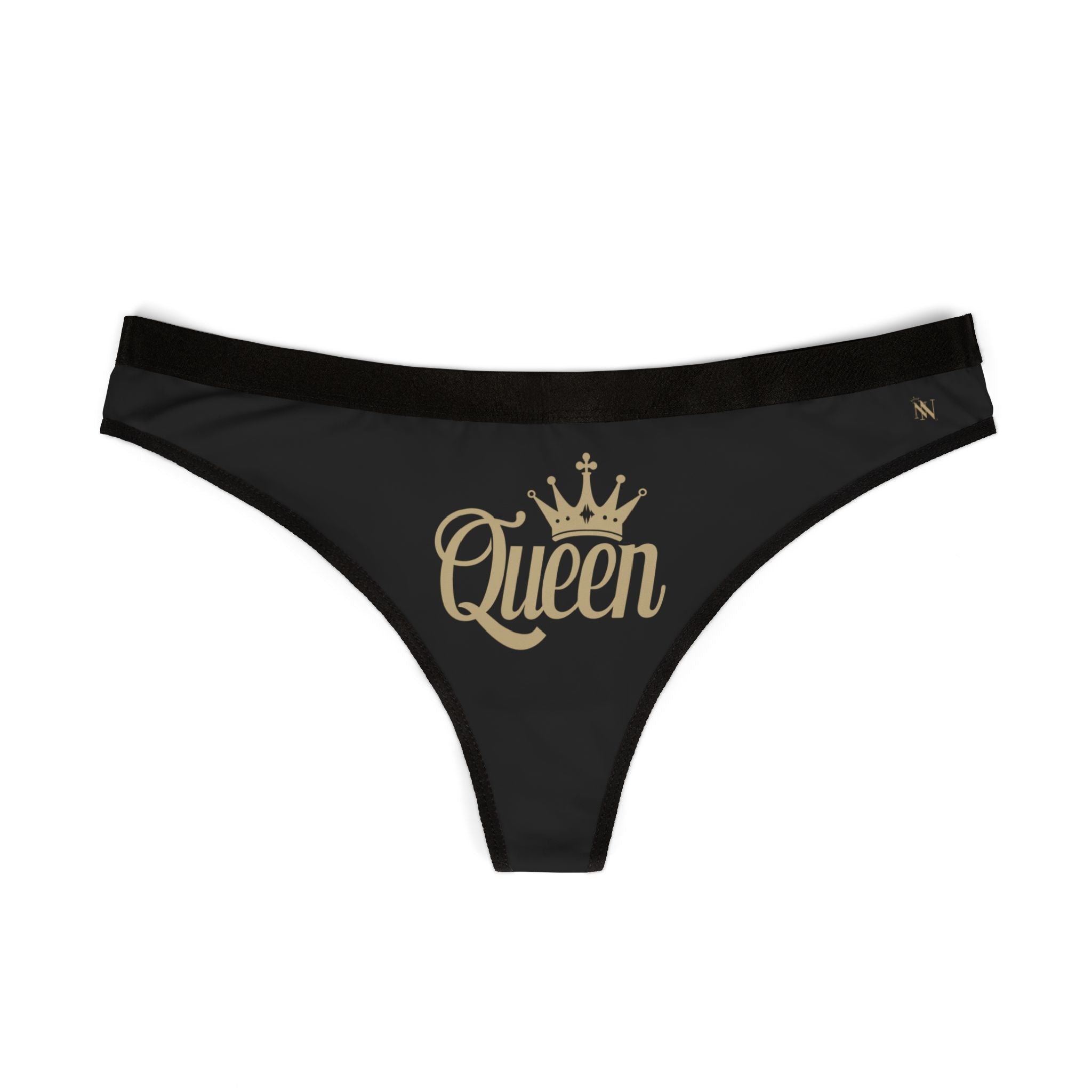 Gold Queen Thong Cum Panties