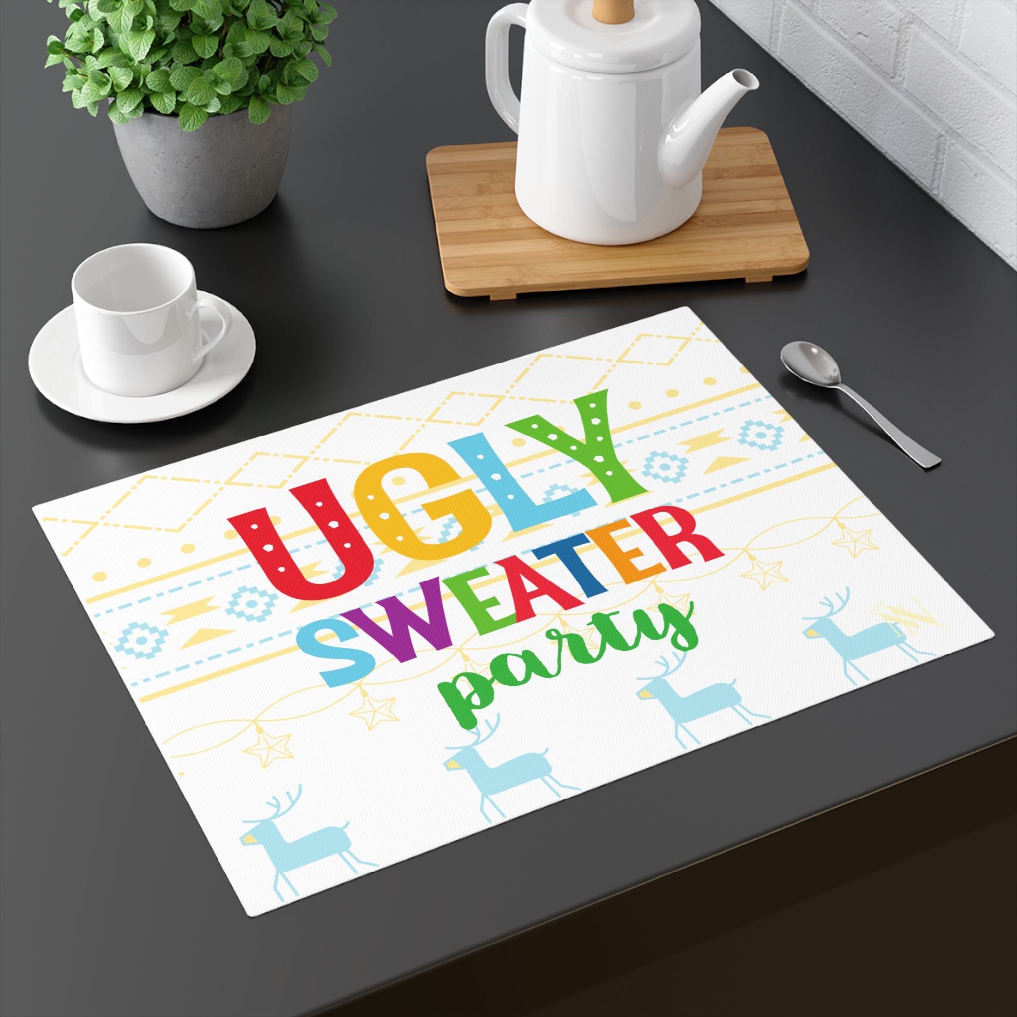 ugly sweater party towel 