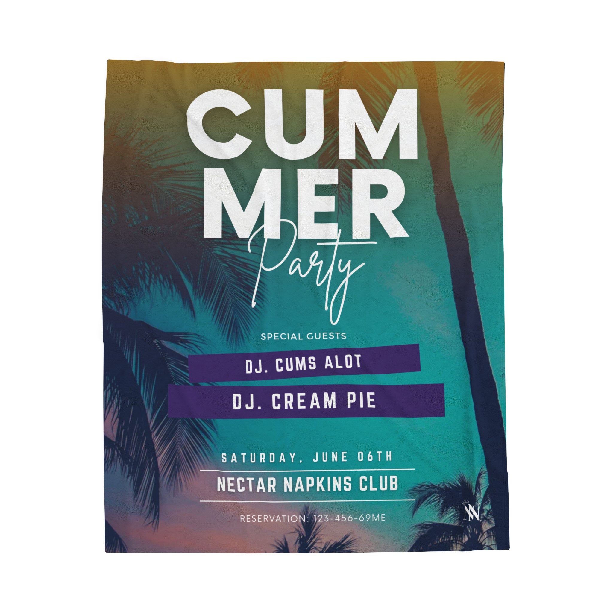 Cummer Party Cum Blanket