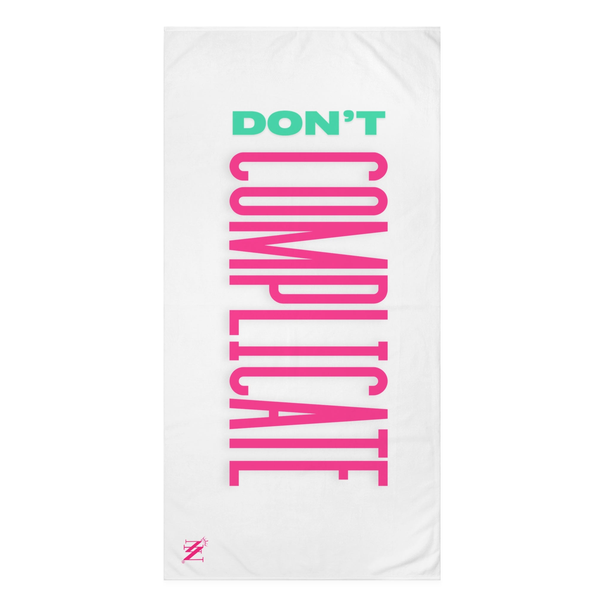 Don't Complicate XL Cum Towel | Big, Bold & Stylish