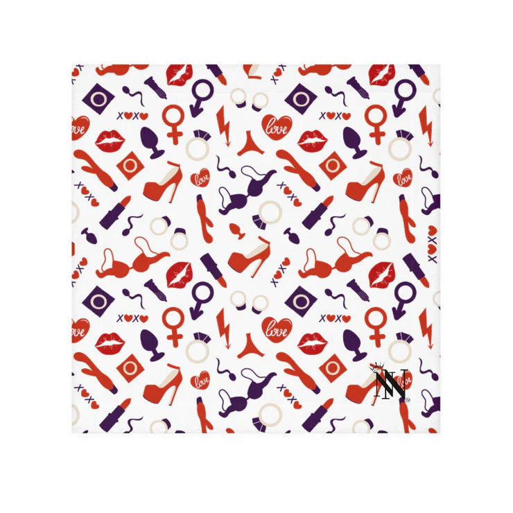 Red White Blue Sex Toy Love Sex Towels 