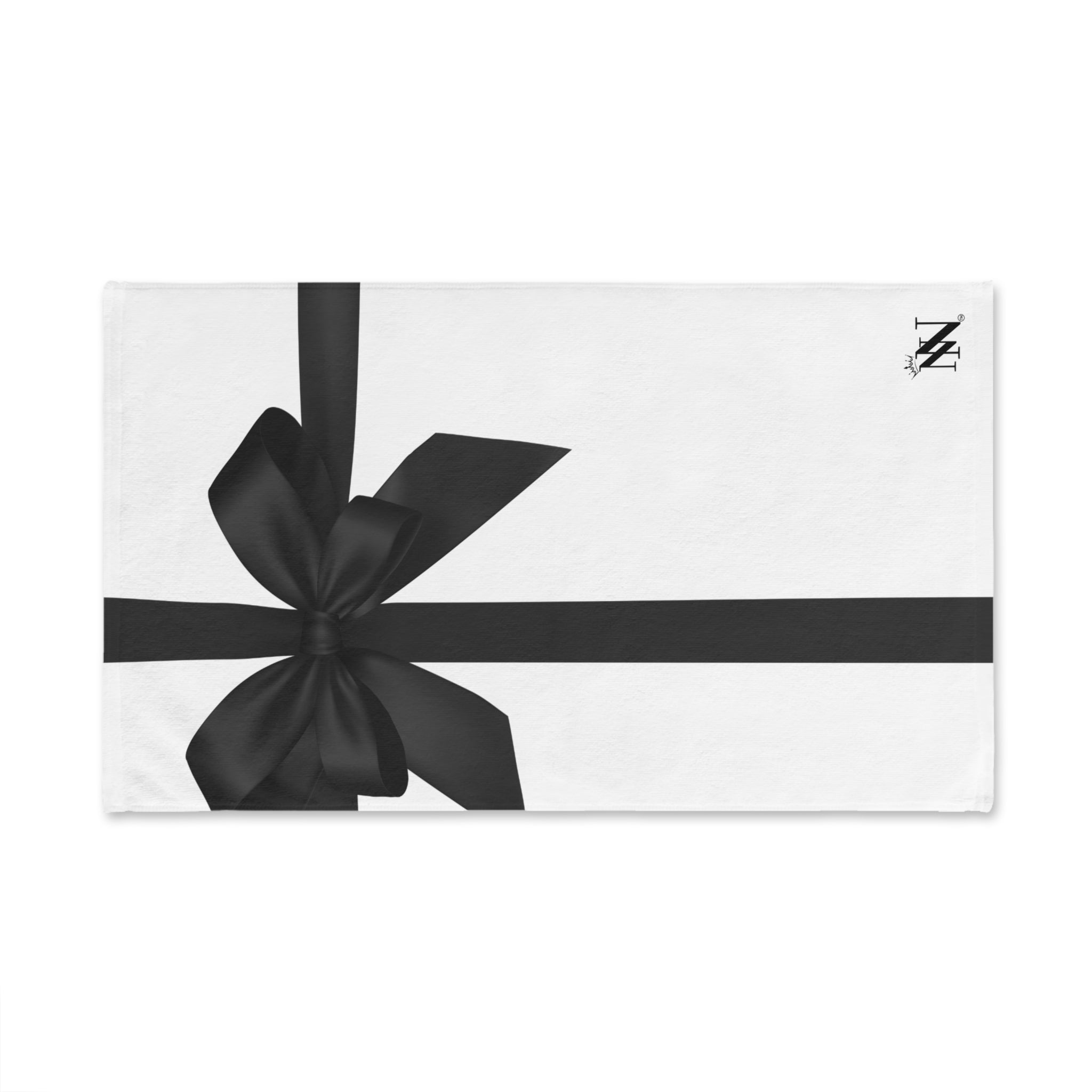 Unwrap Me Black Bow Cum Towel