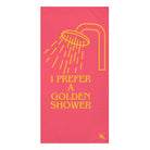 Golden shower clean off towel