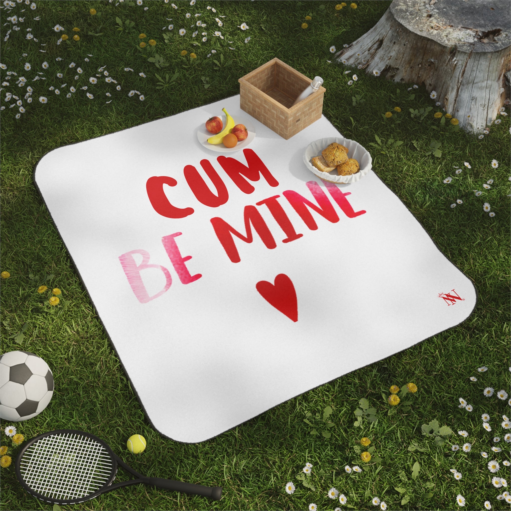 Cum Be Mine | Water Resistant Travel Sex Squirt Blanket