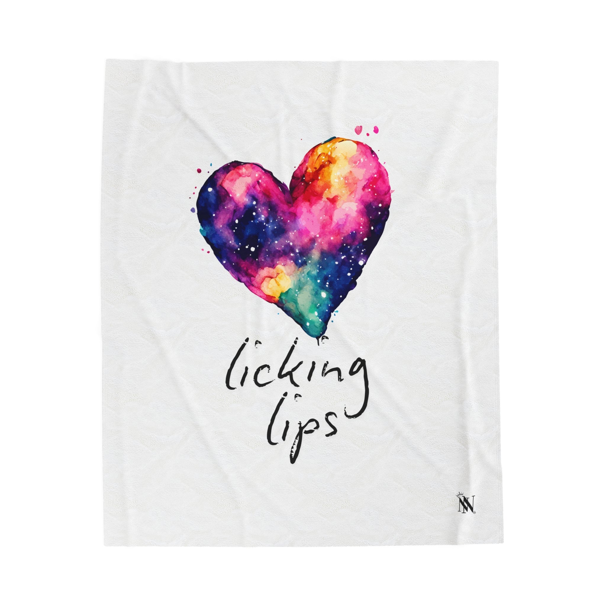 Love Licking Lips Cum Blanket