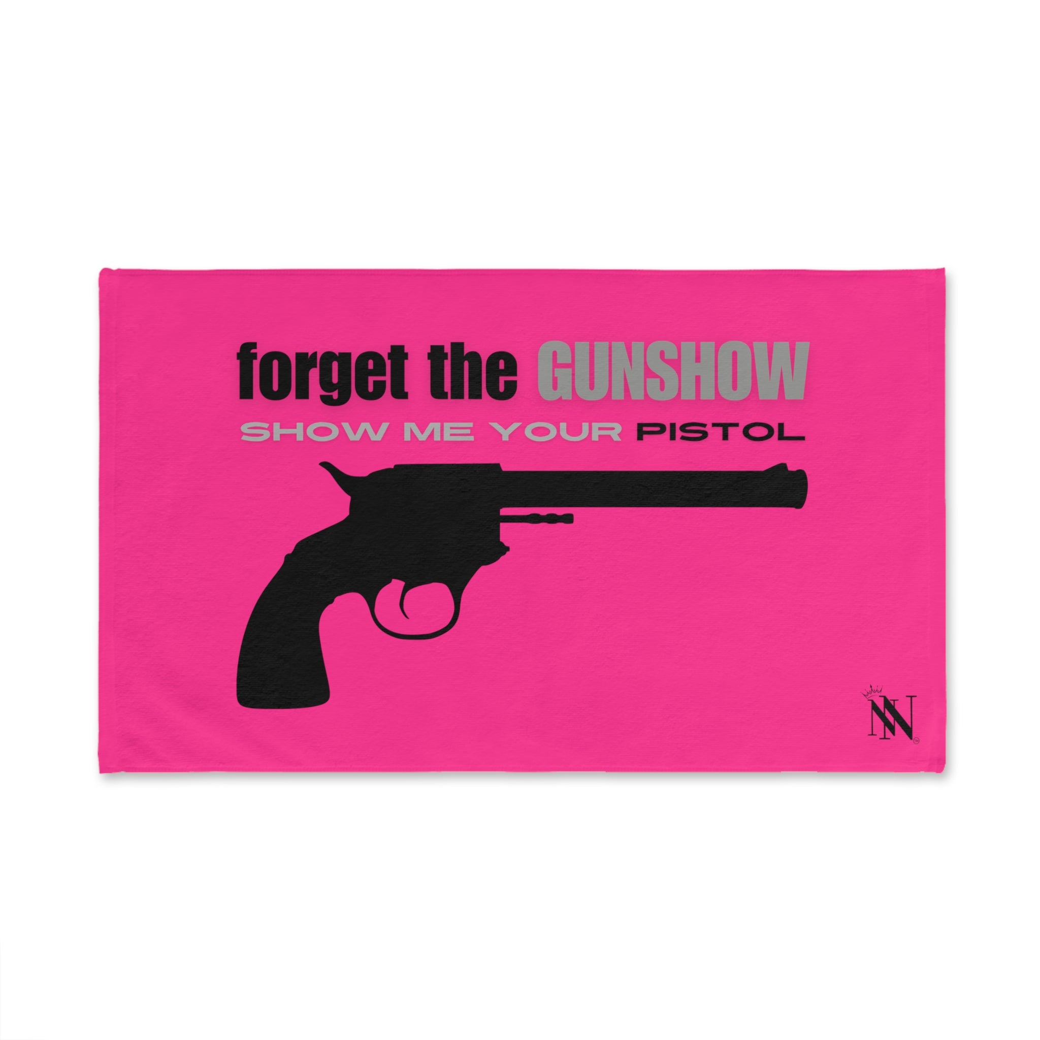 Pink pistol sex towel