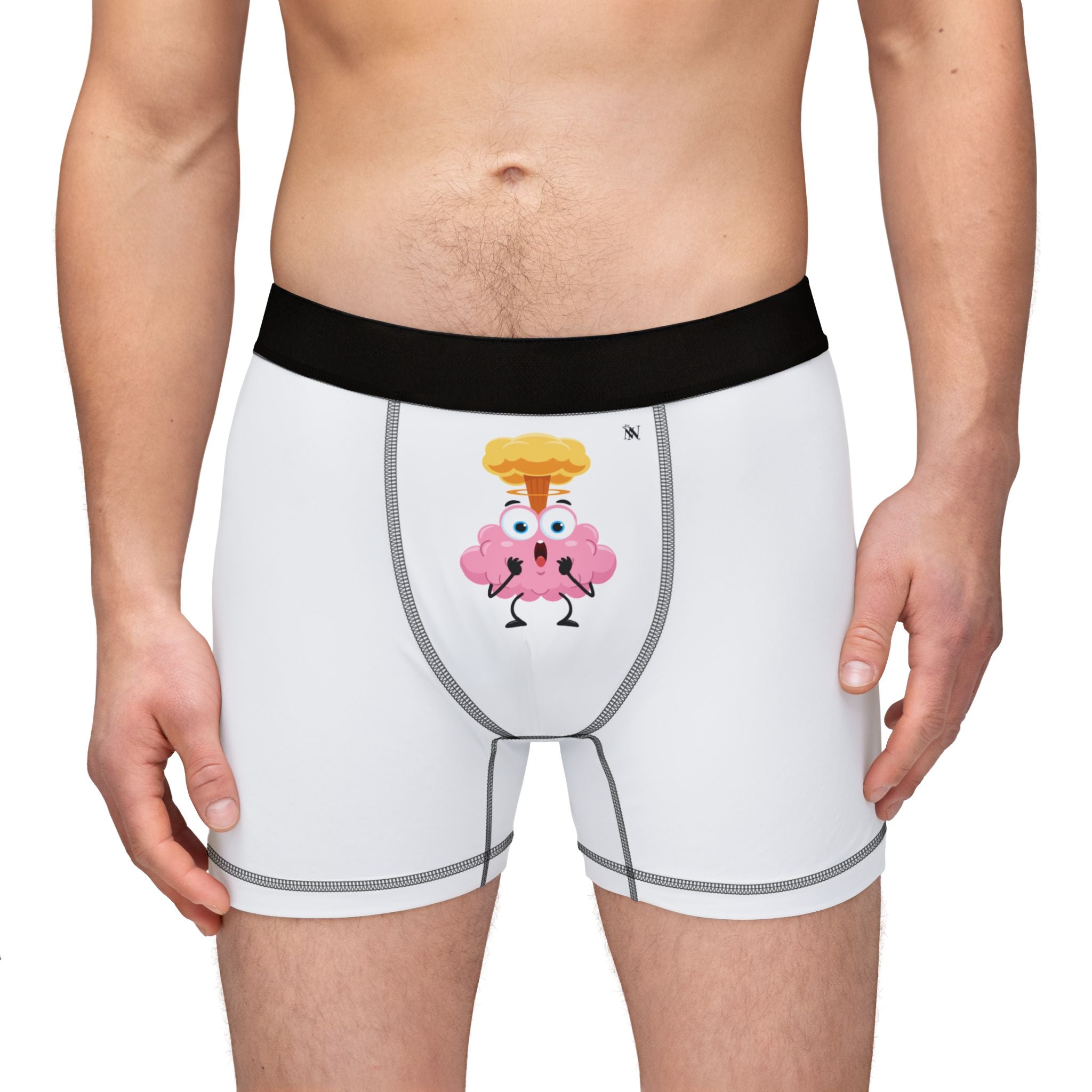 Mind Blowing Brain | Fun-Flirty Men's Boxer Briefs | Comfortable & Stylish