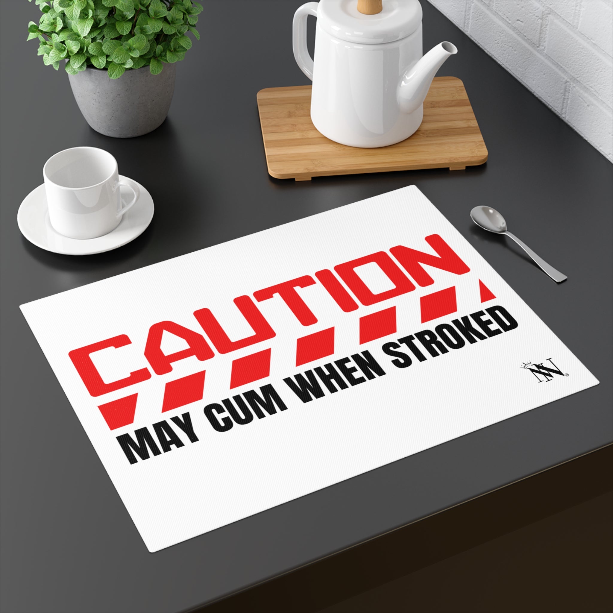 Caution his may cum toys mat