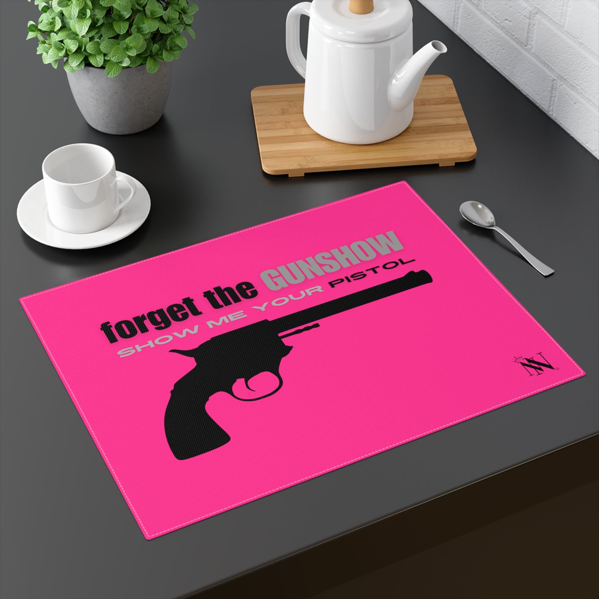 Pink pistol sex toys mat