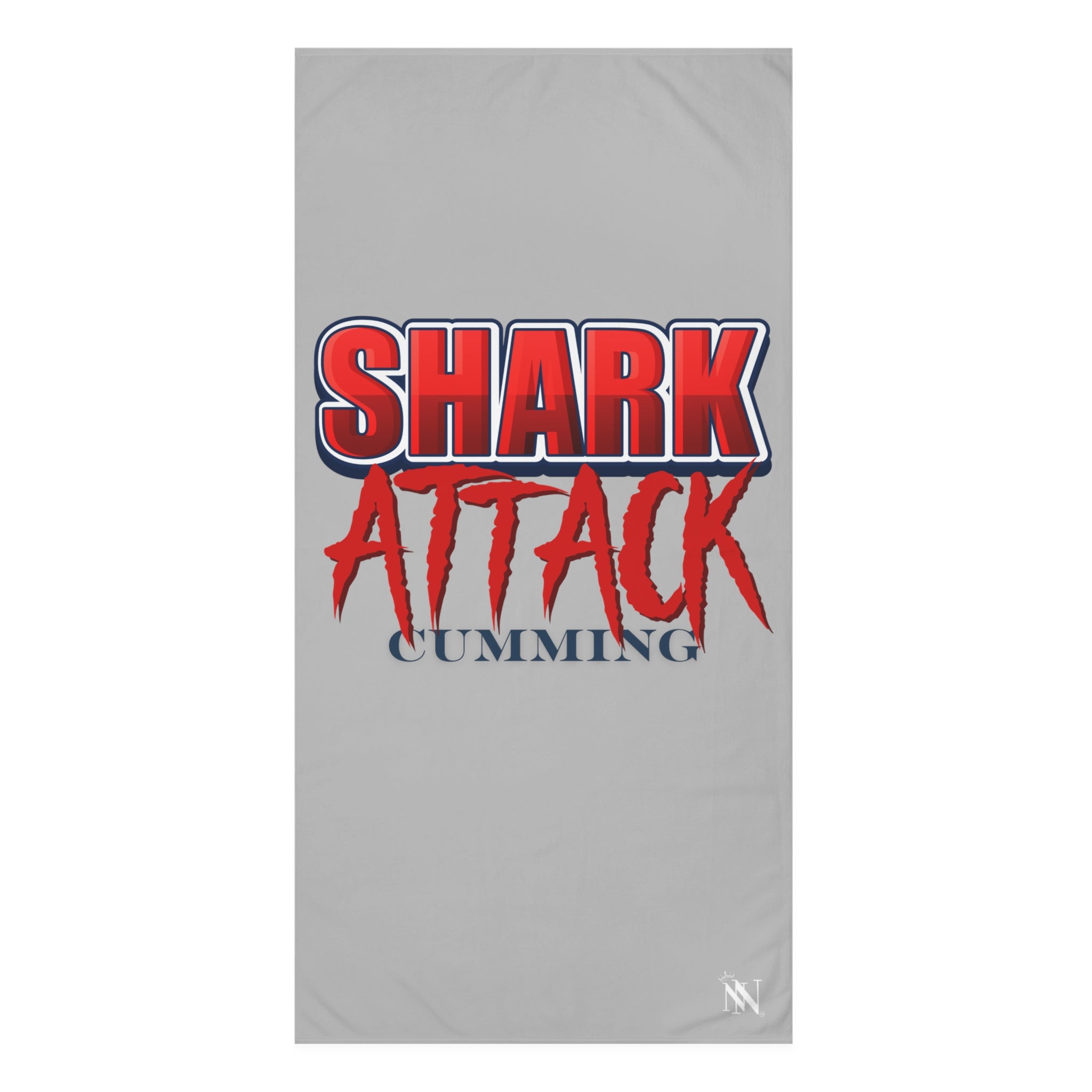 Shark attack cumming towel