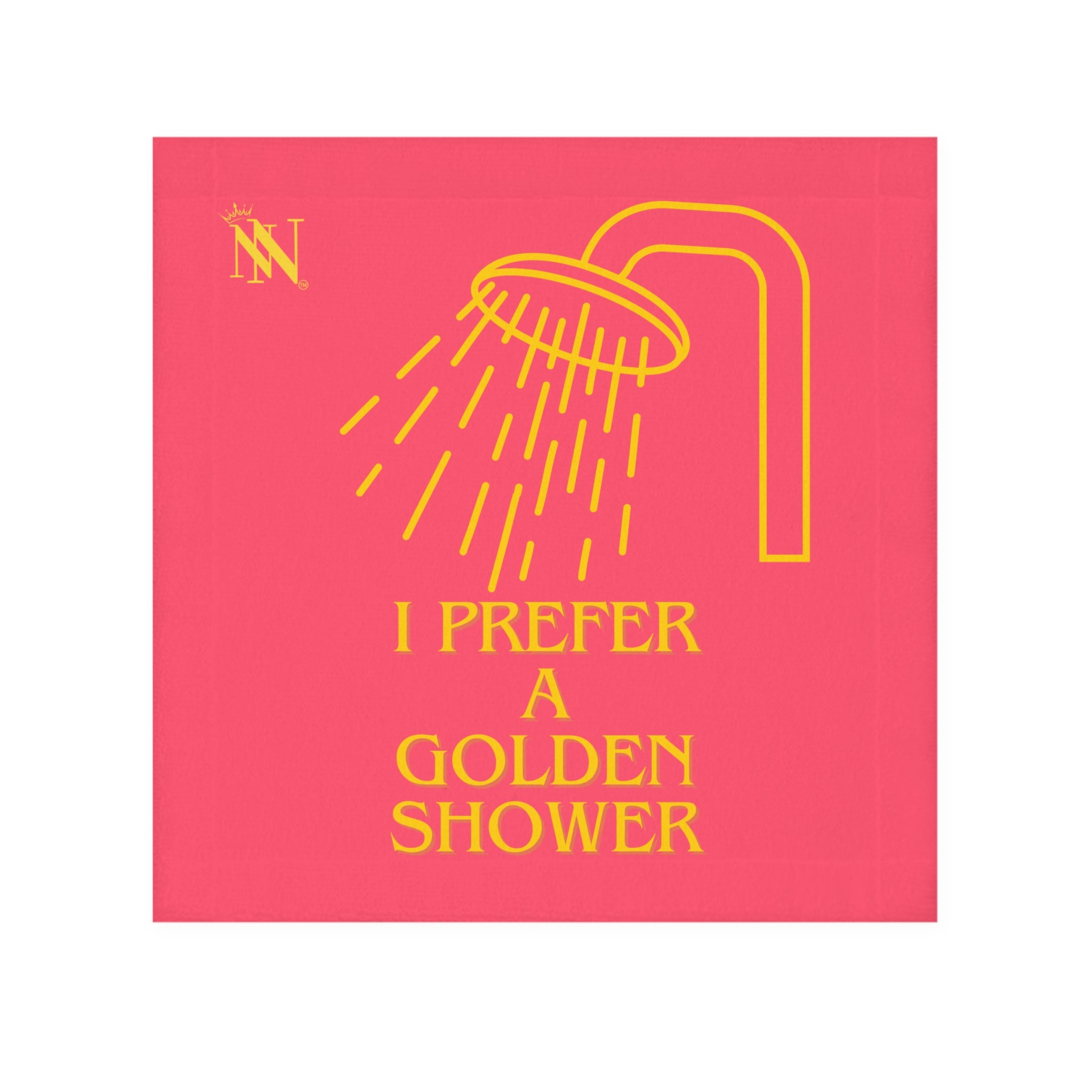 Golden shower clean off towel