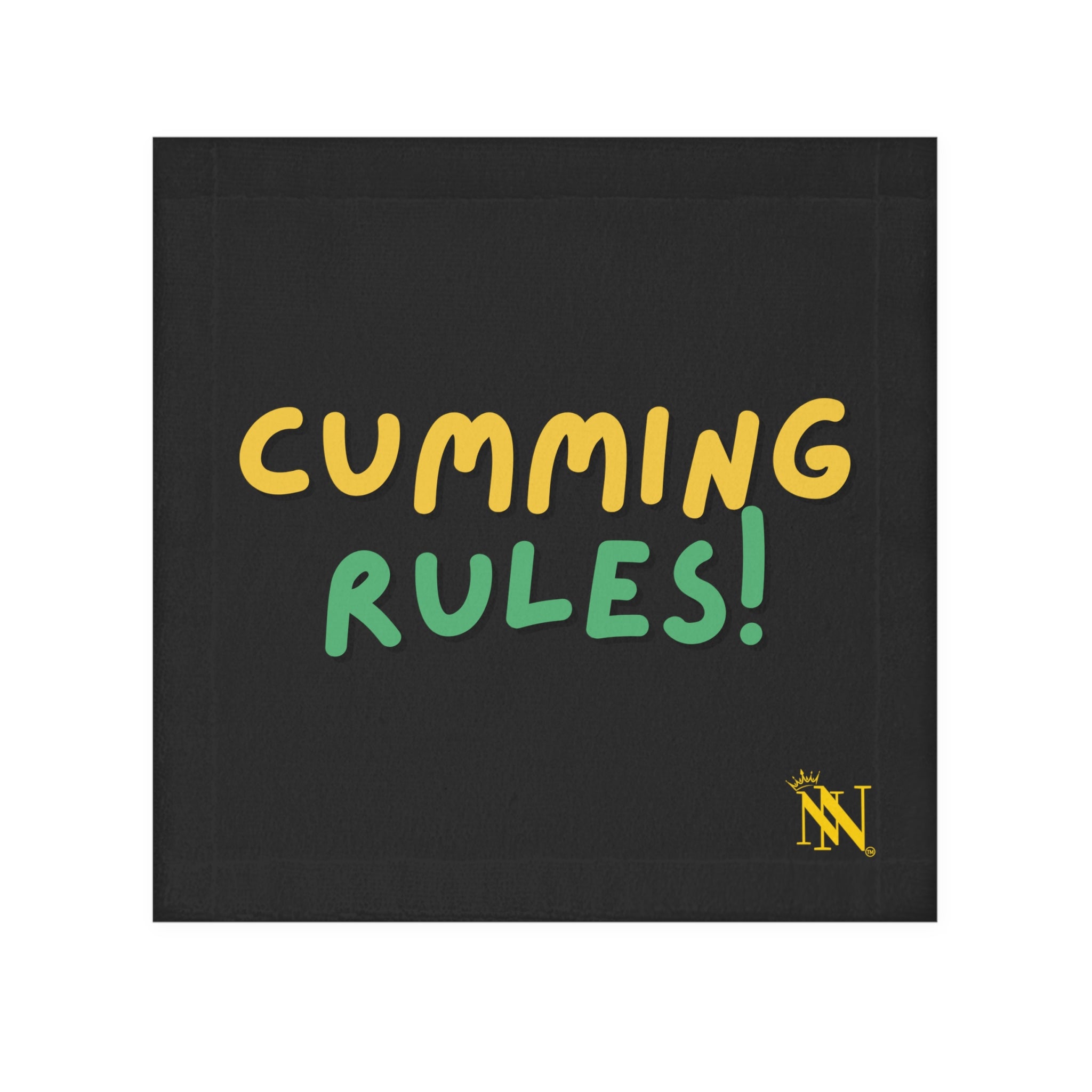Cumming rules sex towel