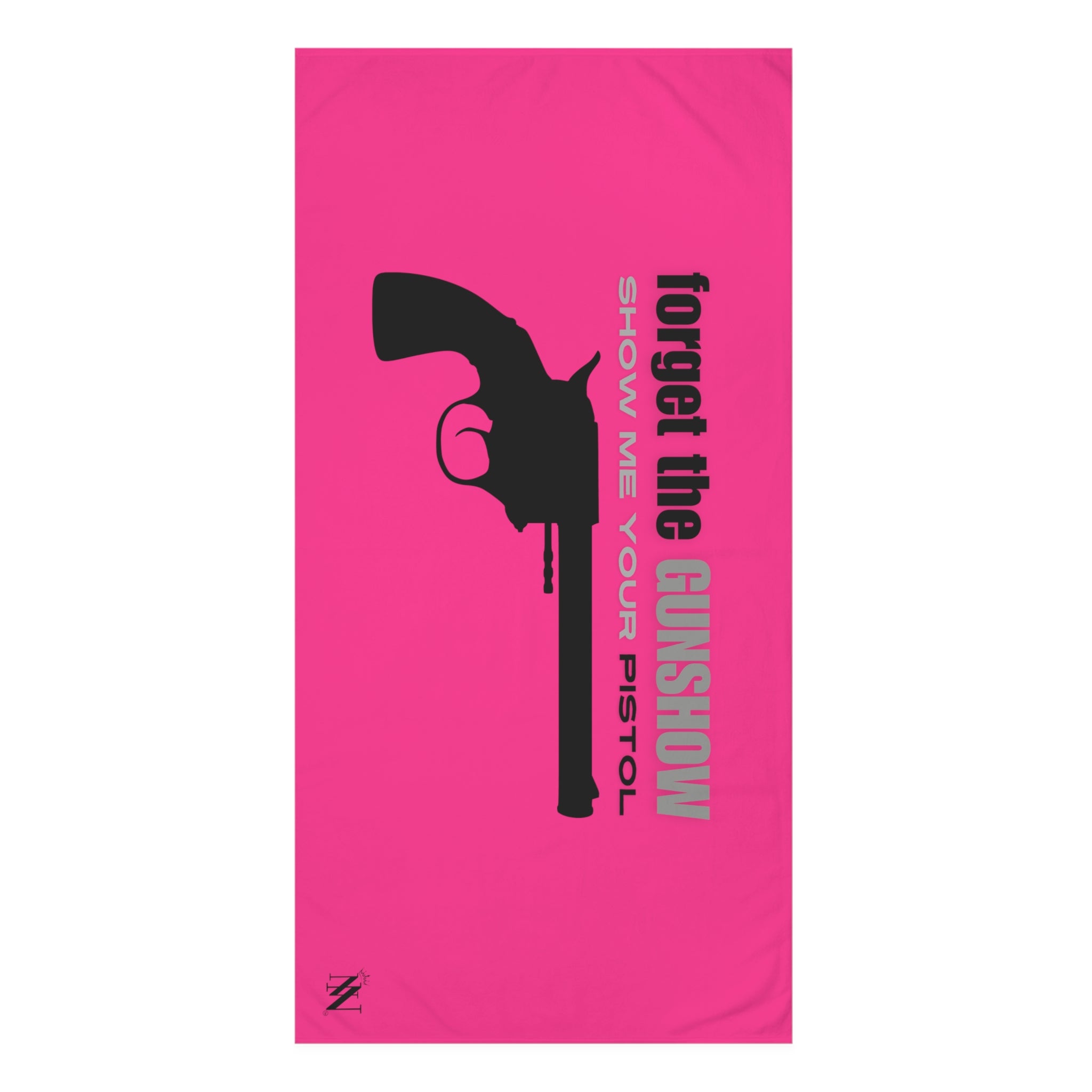 Pink pistol sex towel