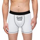 If Stiff, Please Wash | Fun-Flirty Men's Boxer Briefs | Comfortable & Stylish