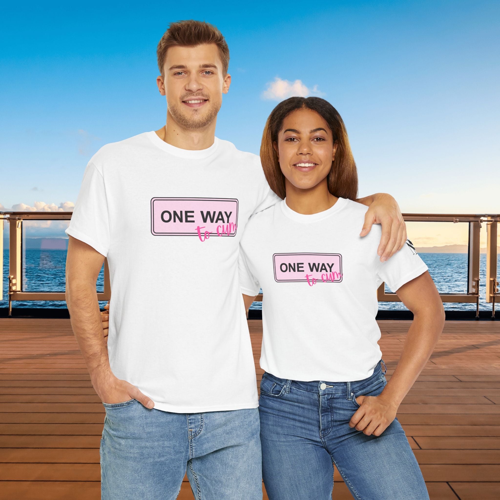 One Way to Cum Adult T-Shirt