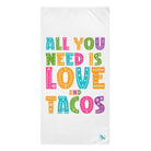 Love and tacos party towel for sex