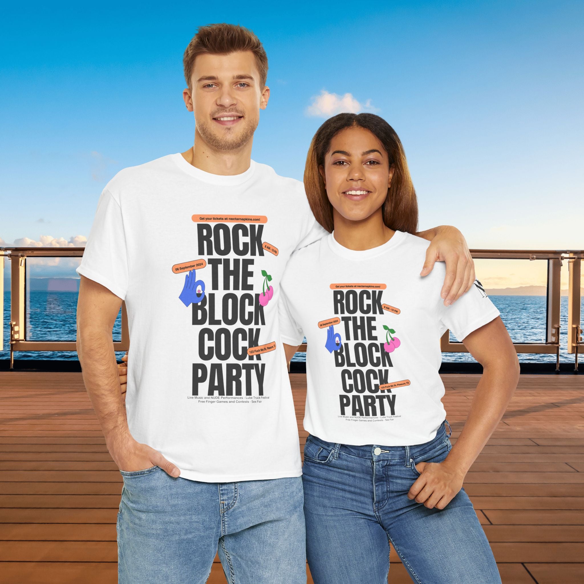 Rock the Block Cock Party Towel