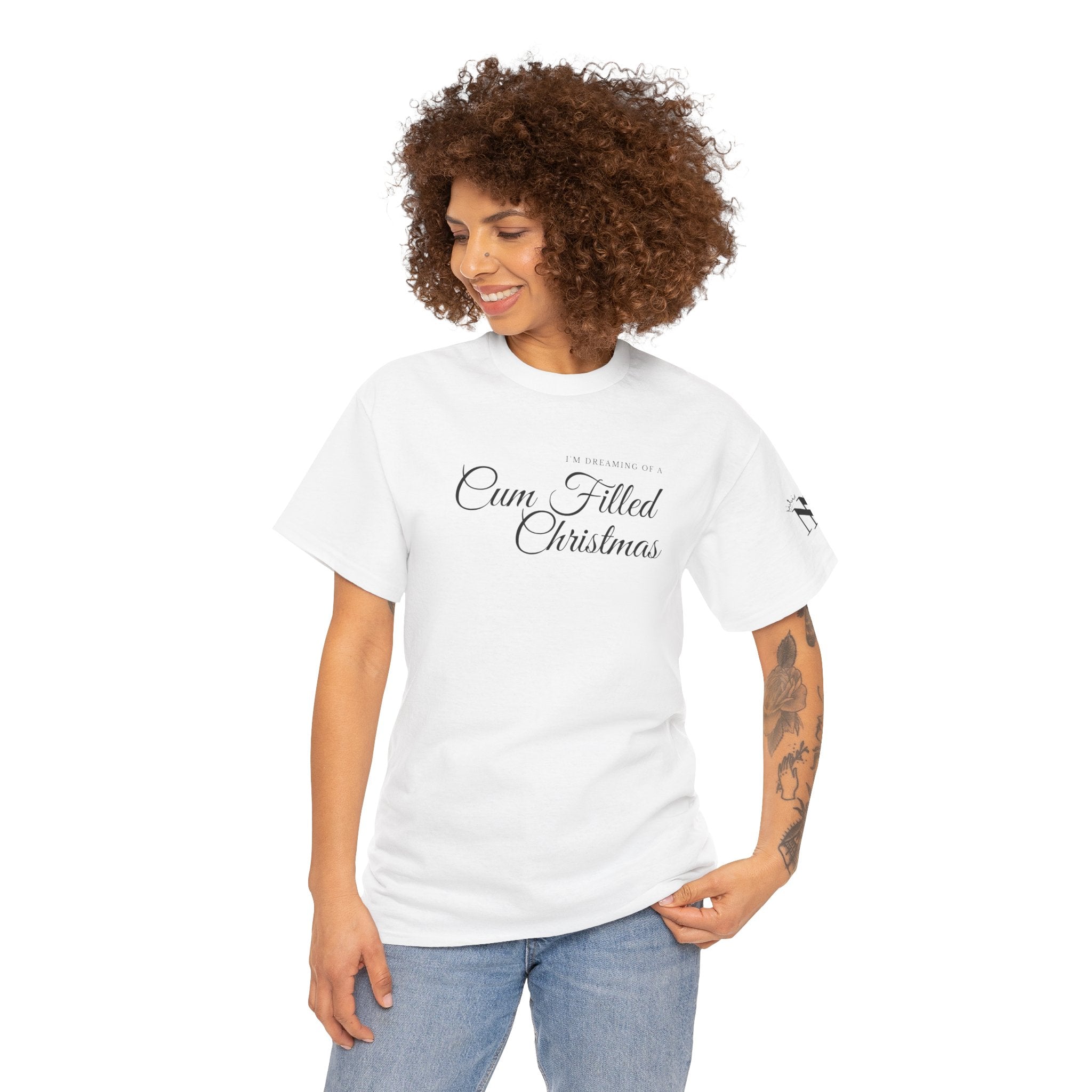 Dreaming of a Cum Filled Christmas Adult Cum Tee