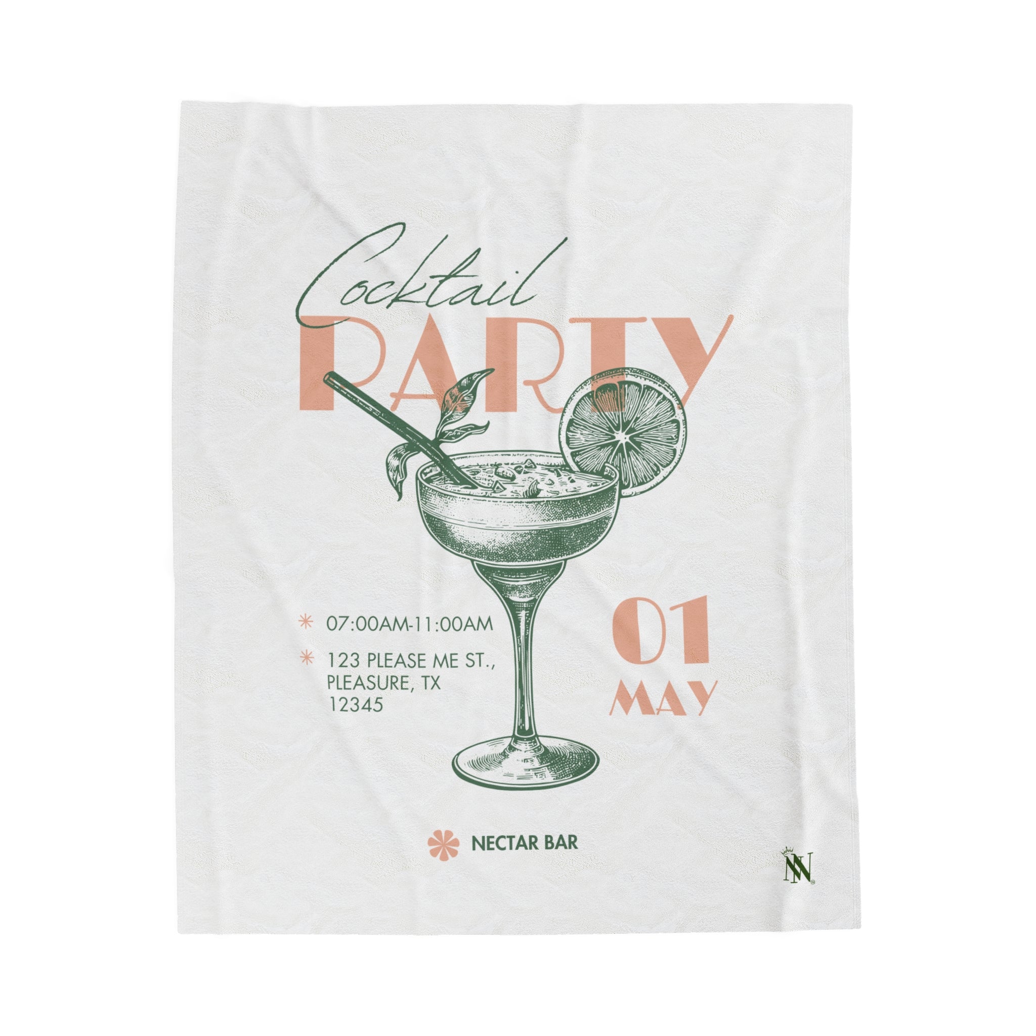 Cocktail Party Lovers Blanket | Luxuriously Soft & Plush