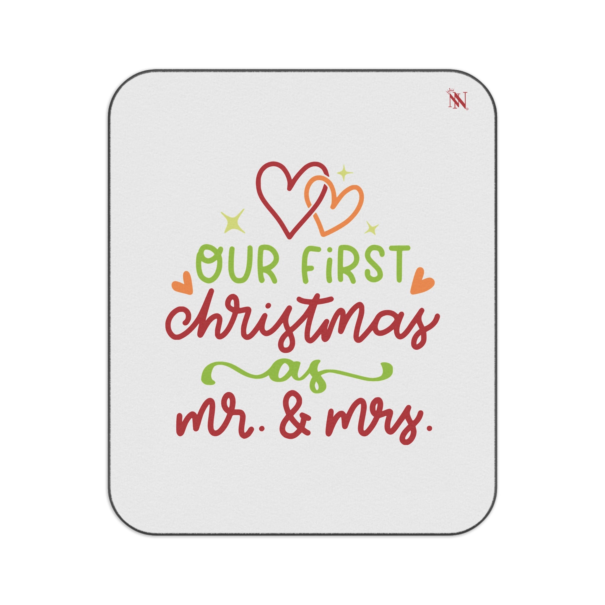 Our First Christmas as Mr. & Mrs. | Water Resistant Travel Sex Blanket