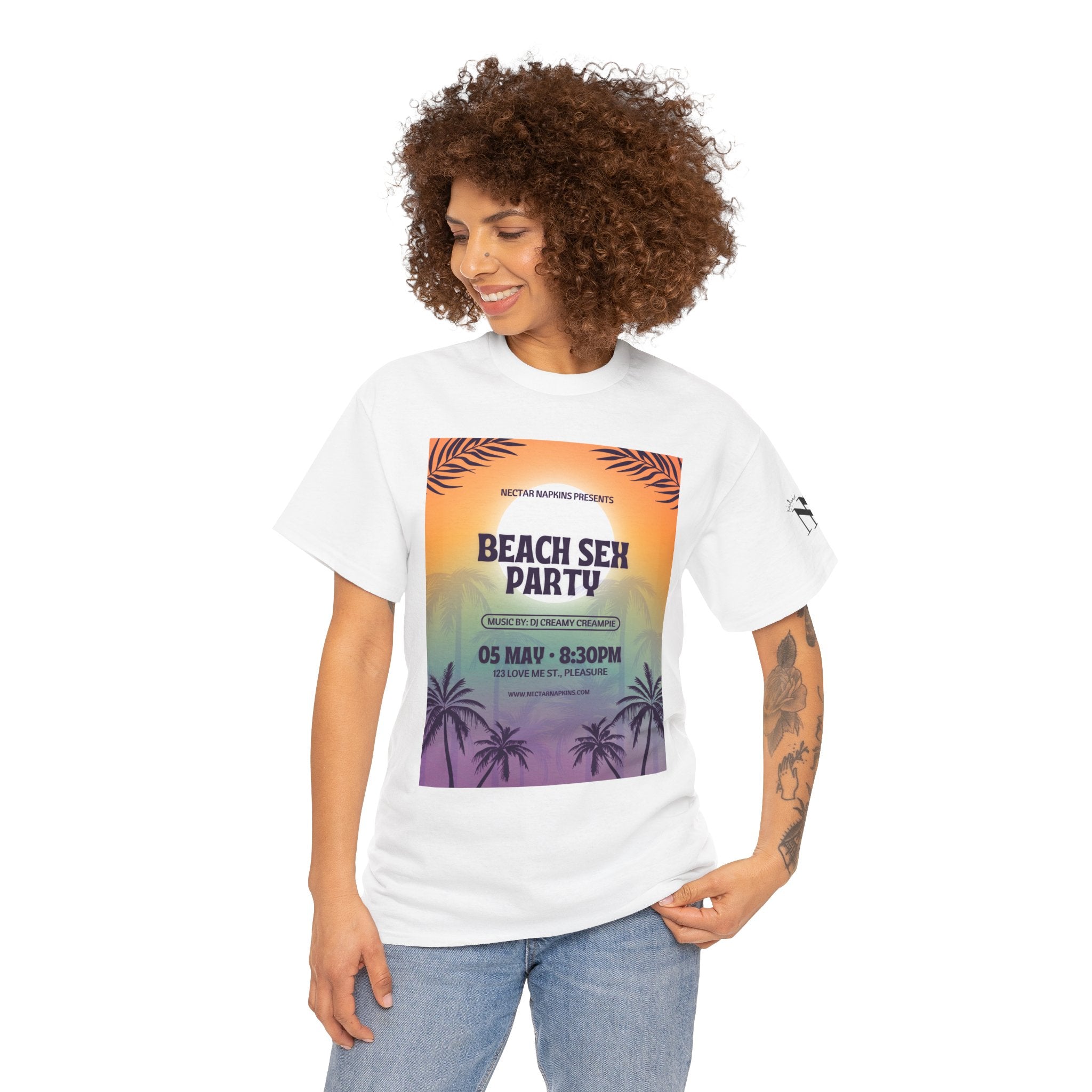 Beach Sex Party Cum Tee