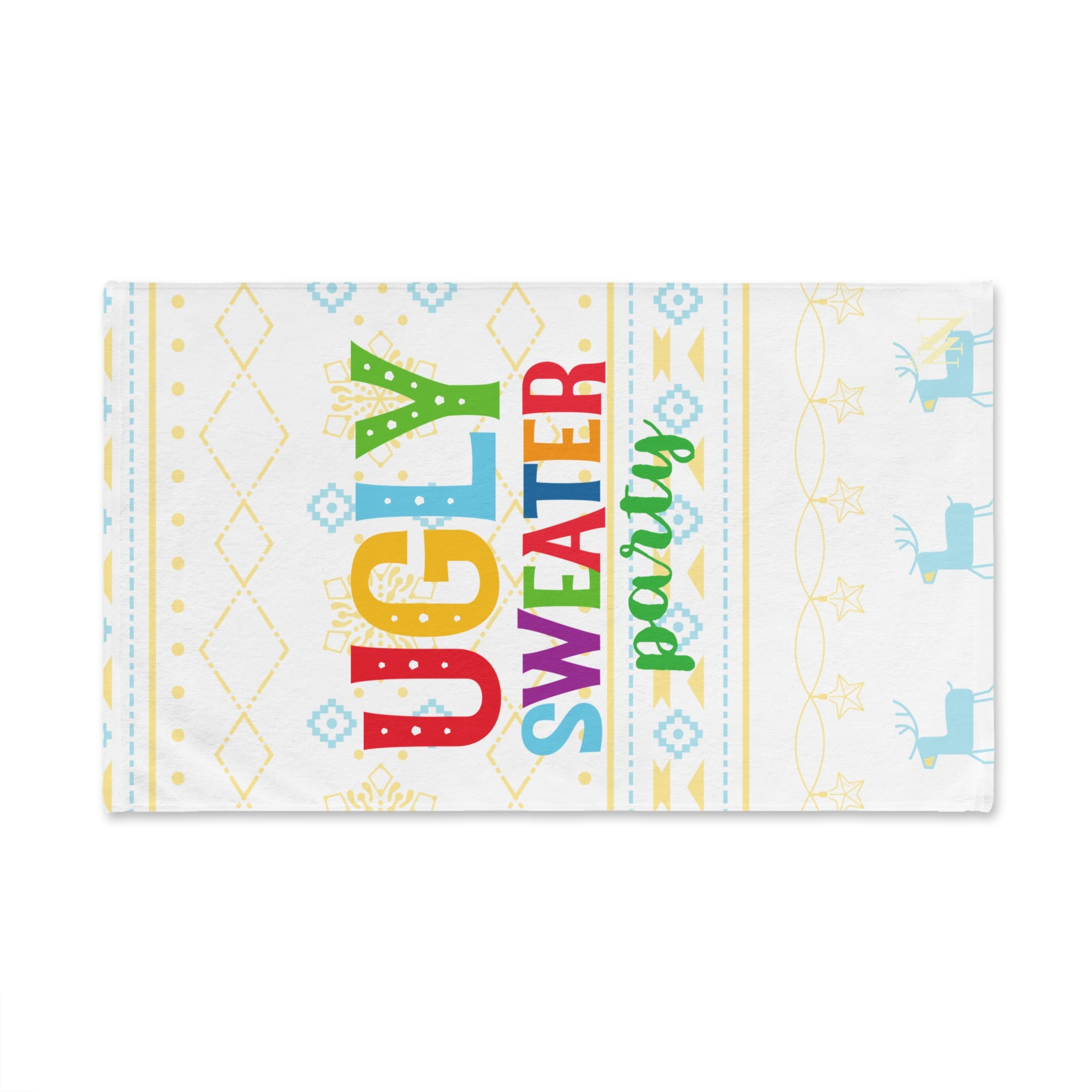 ugly sweater party towel 