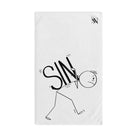 sin on my back sex towel 