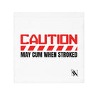 Caution his may cum towel