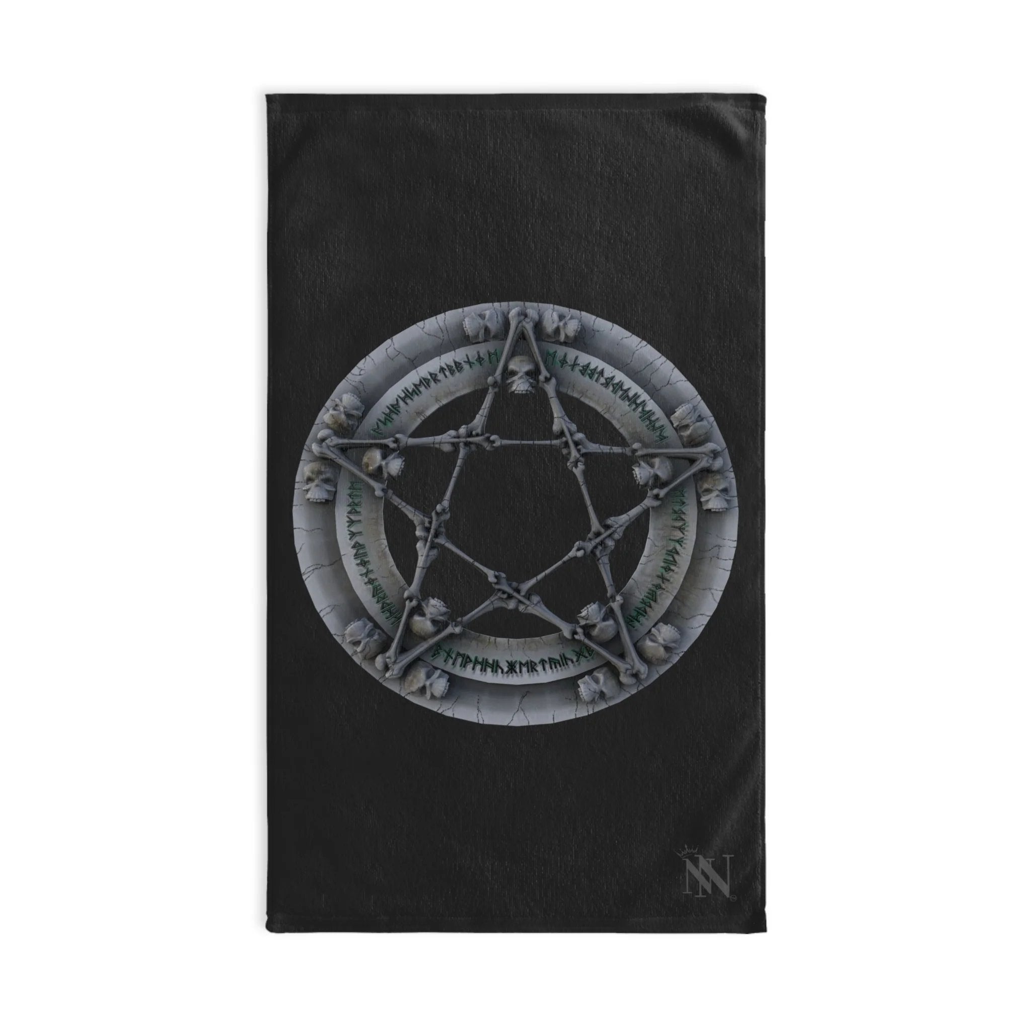 nordic skull pentagram sex towel 