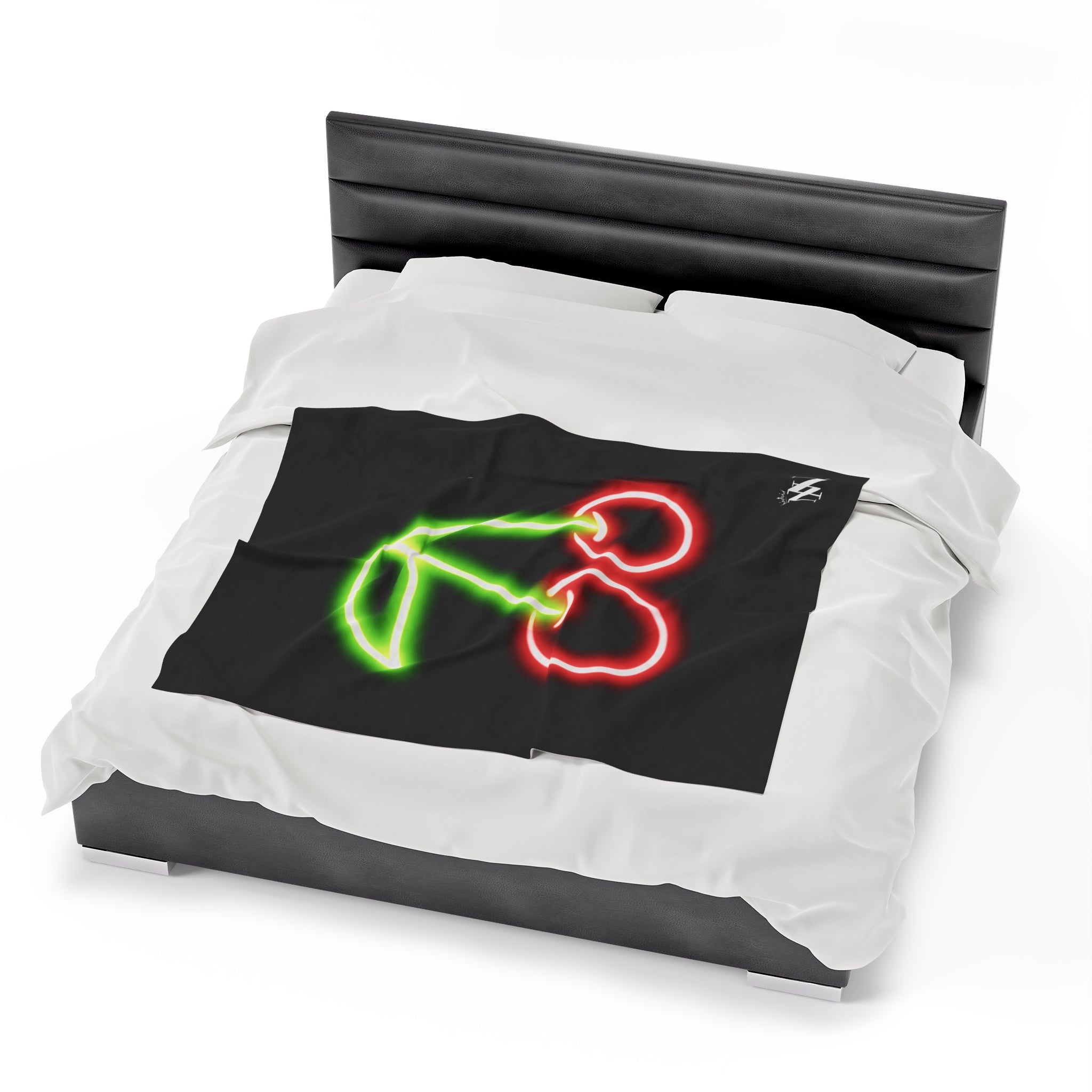 Neon cherries classic cum blanket