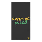 Cumming rules sex towel