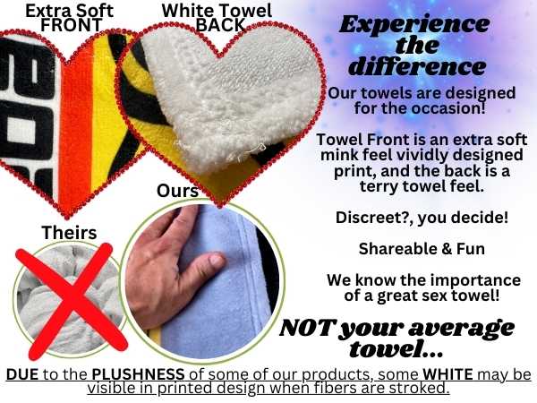 Experience the Difference Sex Towels 