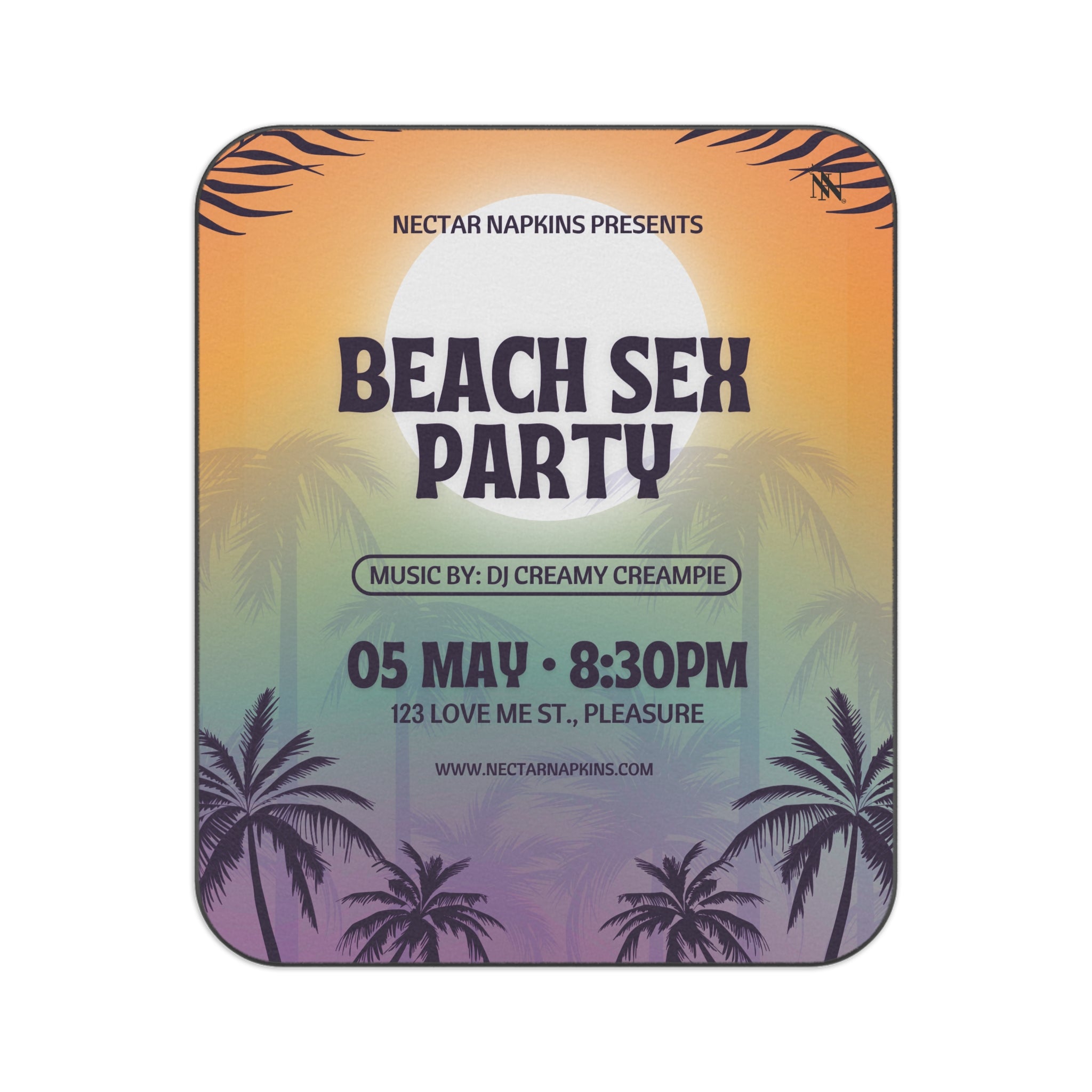 Beach Sex Party Resistant Sex Blanket