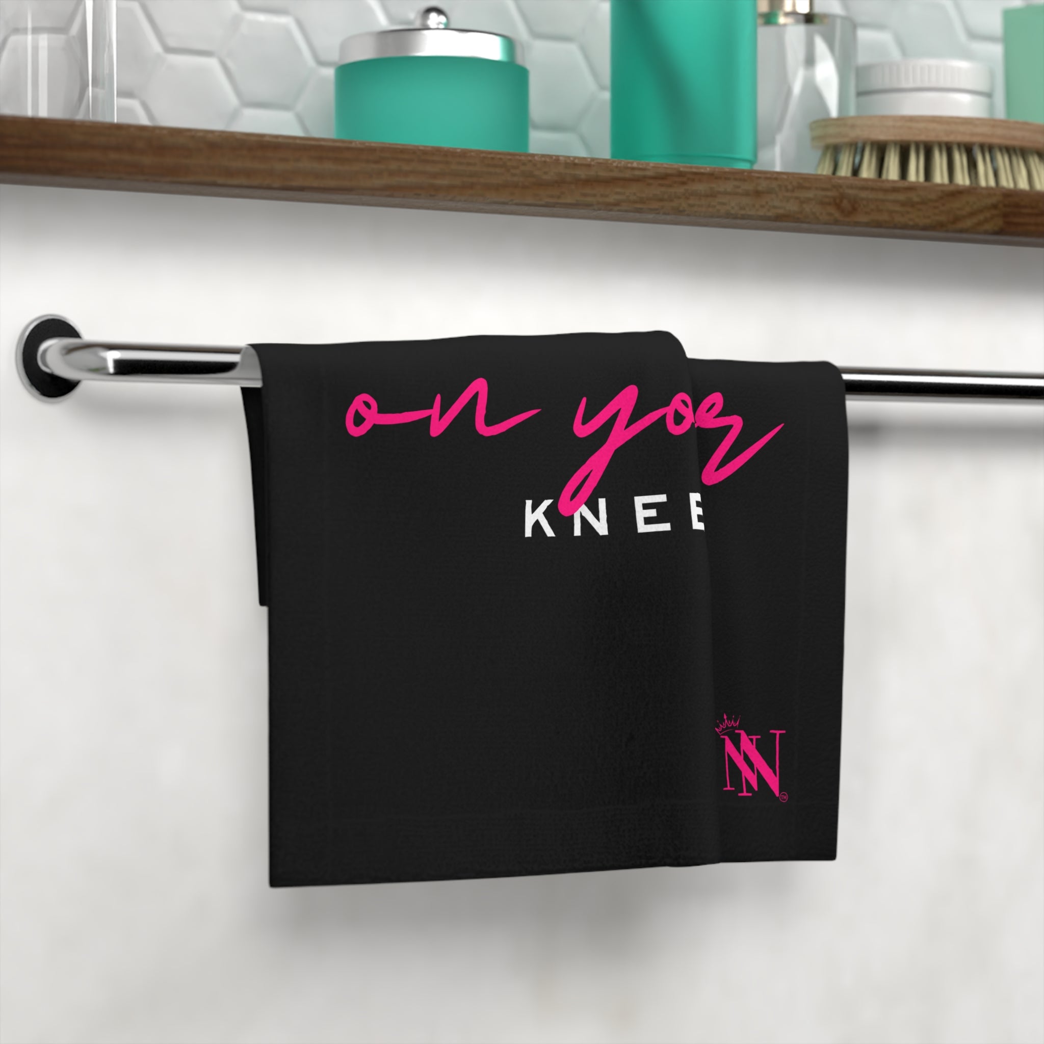 On Your Knees Cum Towel