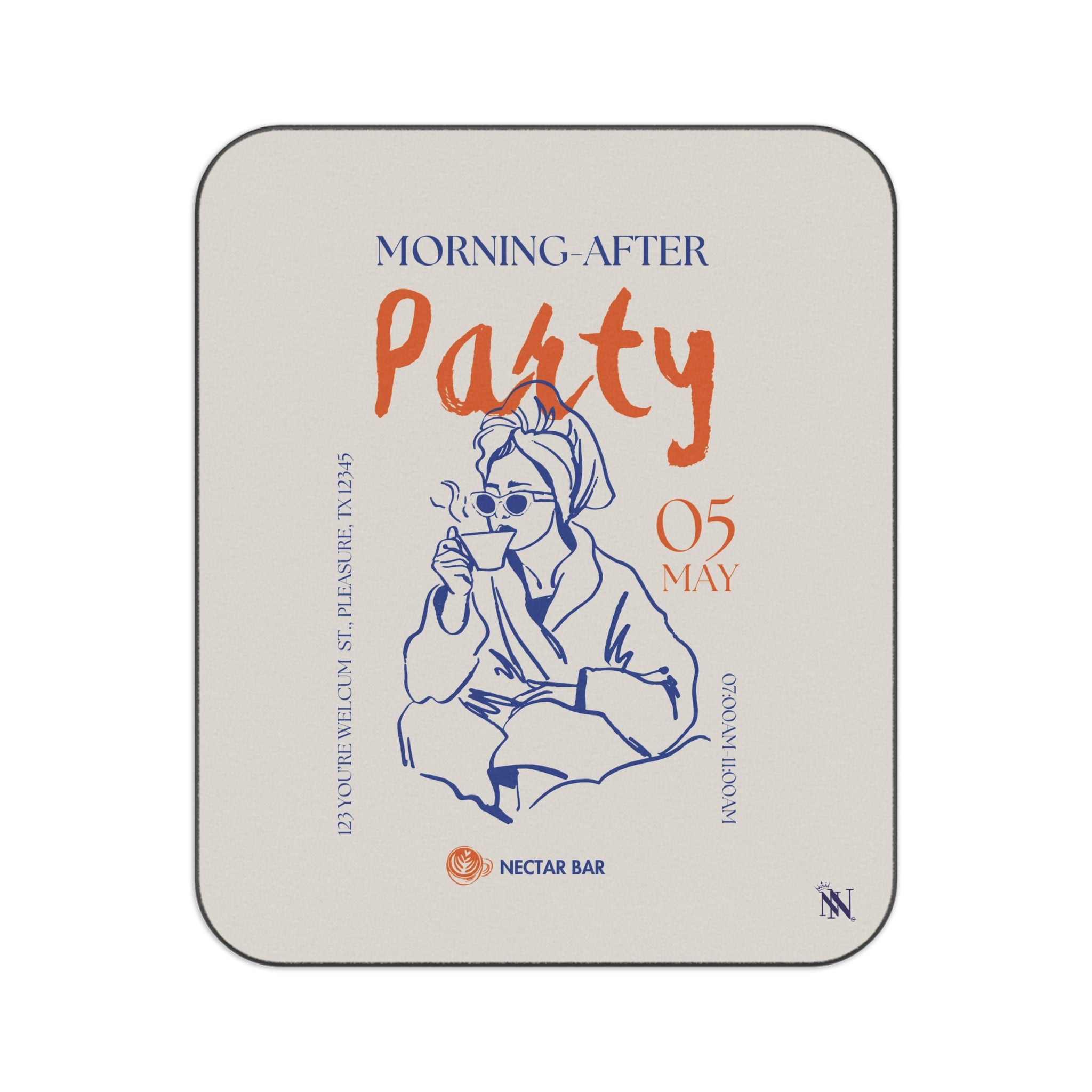 Morning After Party Water-Resistant Travel Sex Blanket