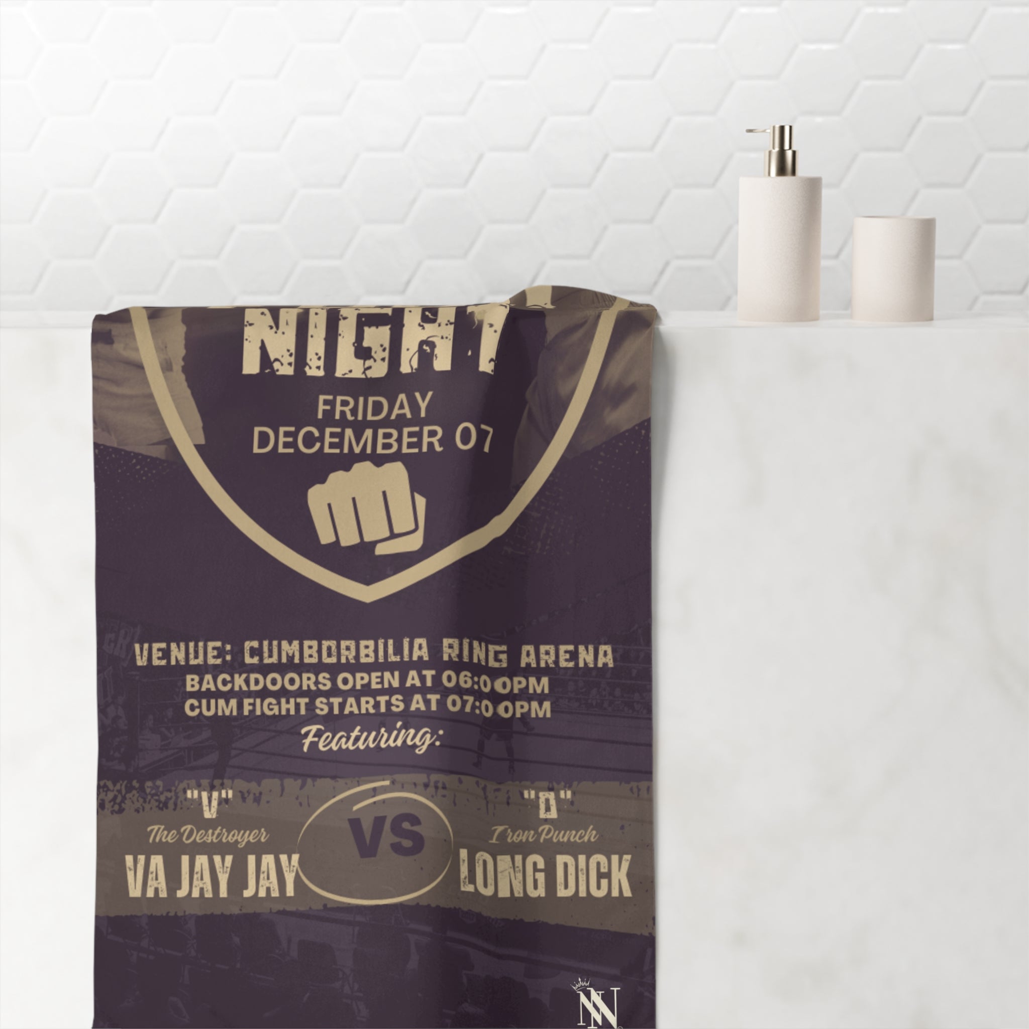 Friday Fight Night XL Sex Towel