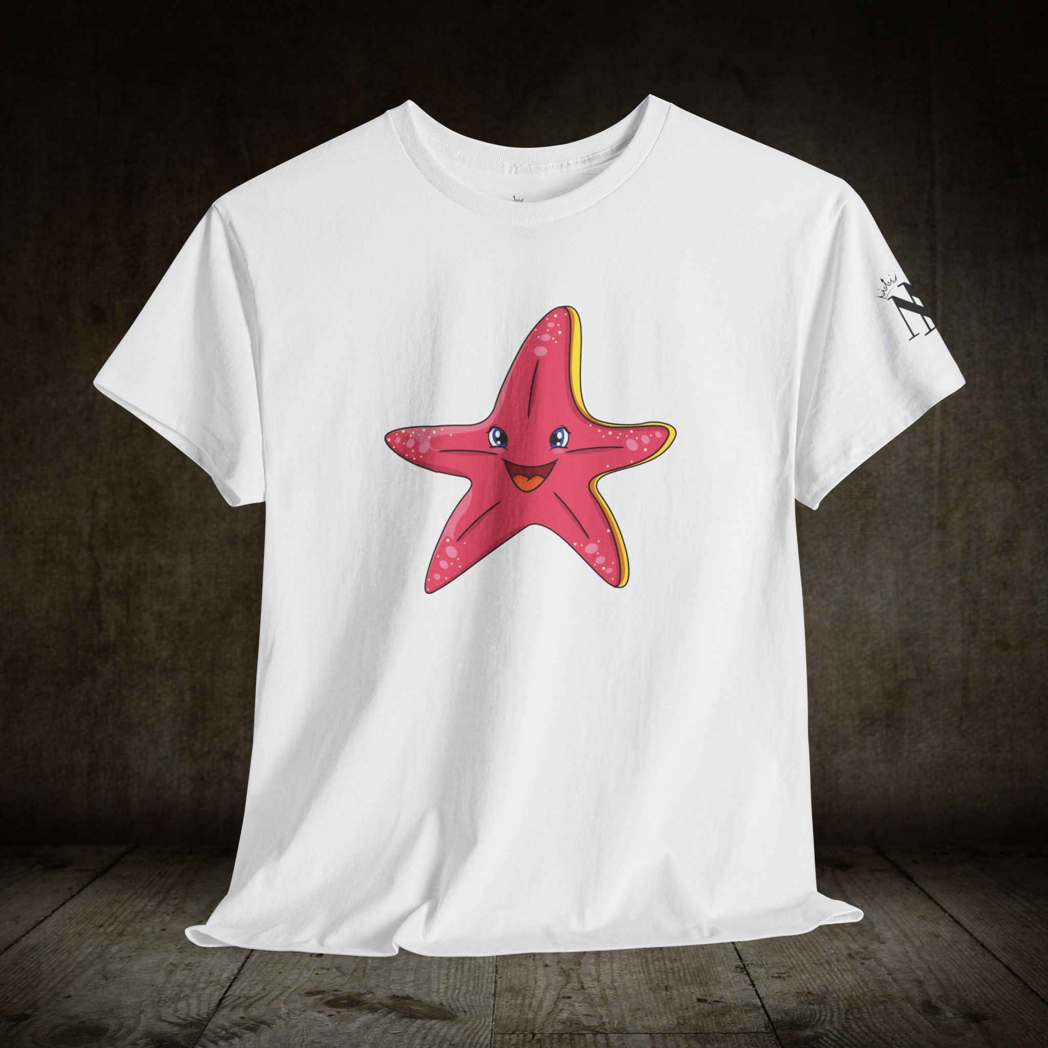 Happy pink starfish