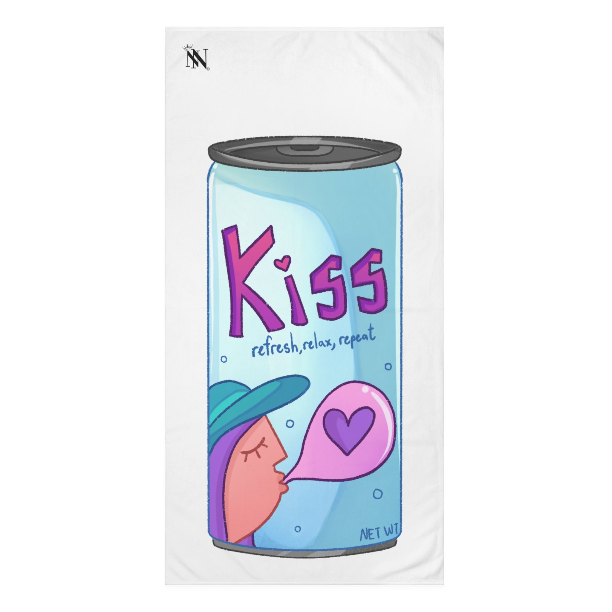 Kiss in a can Hot Girl towel