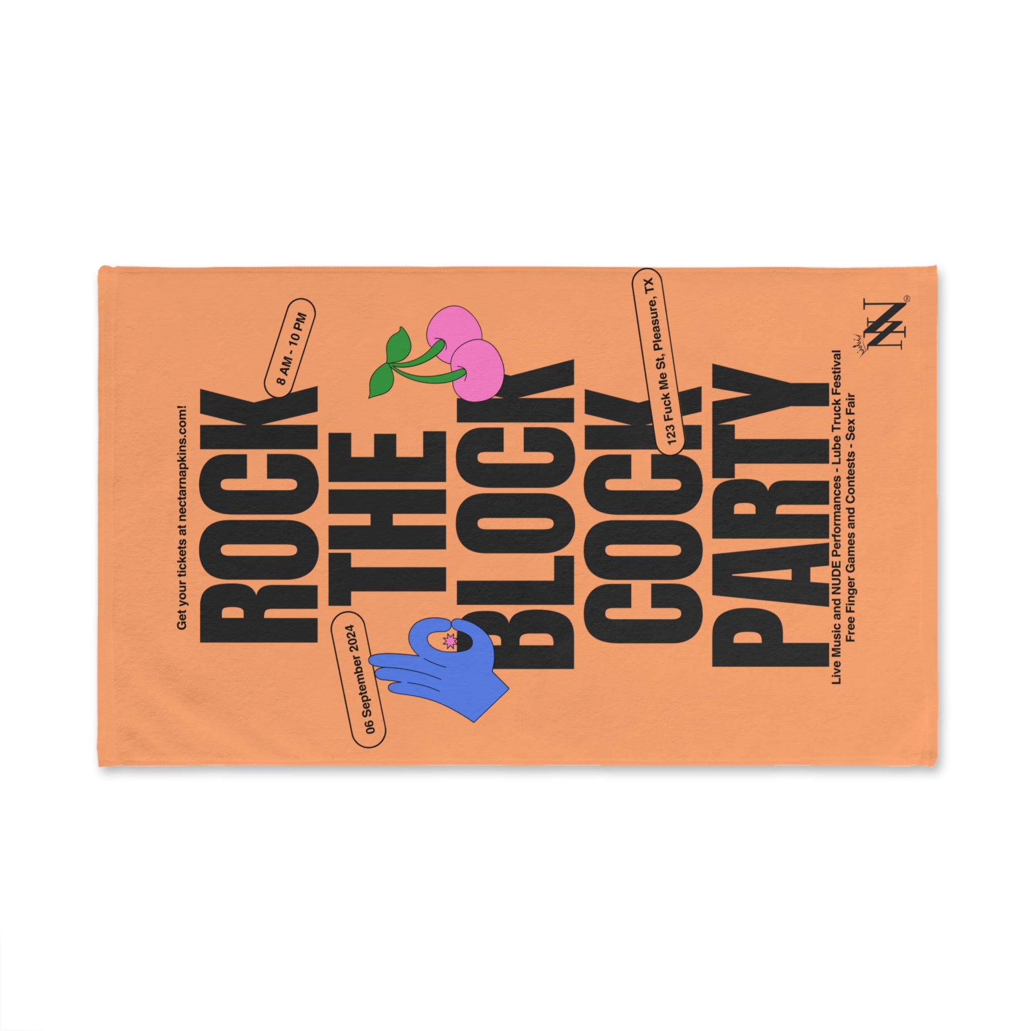 Rock the Block Cock Party Towel