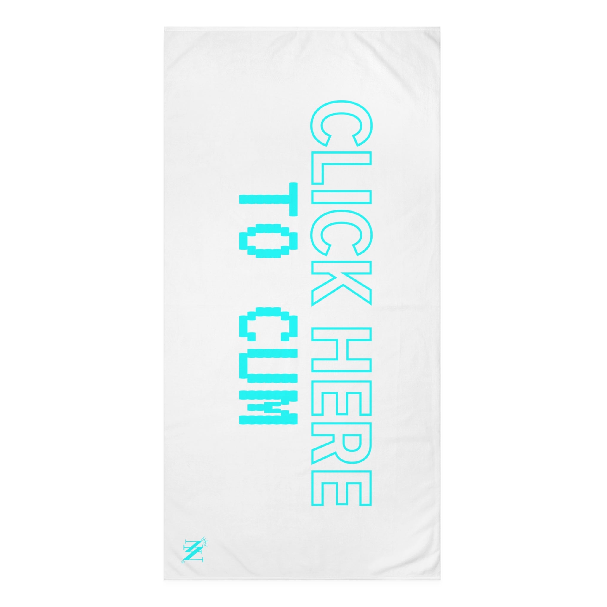 Click Here To Cum XL Cum Towel 