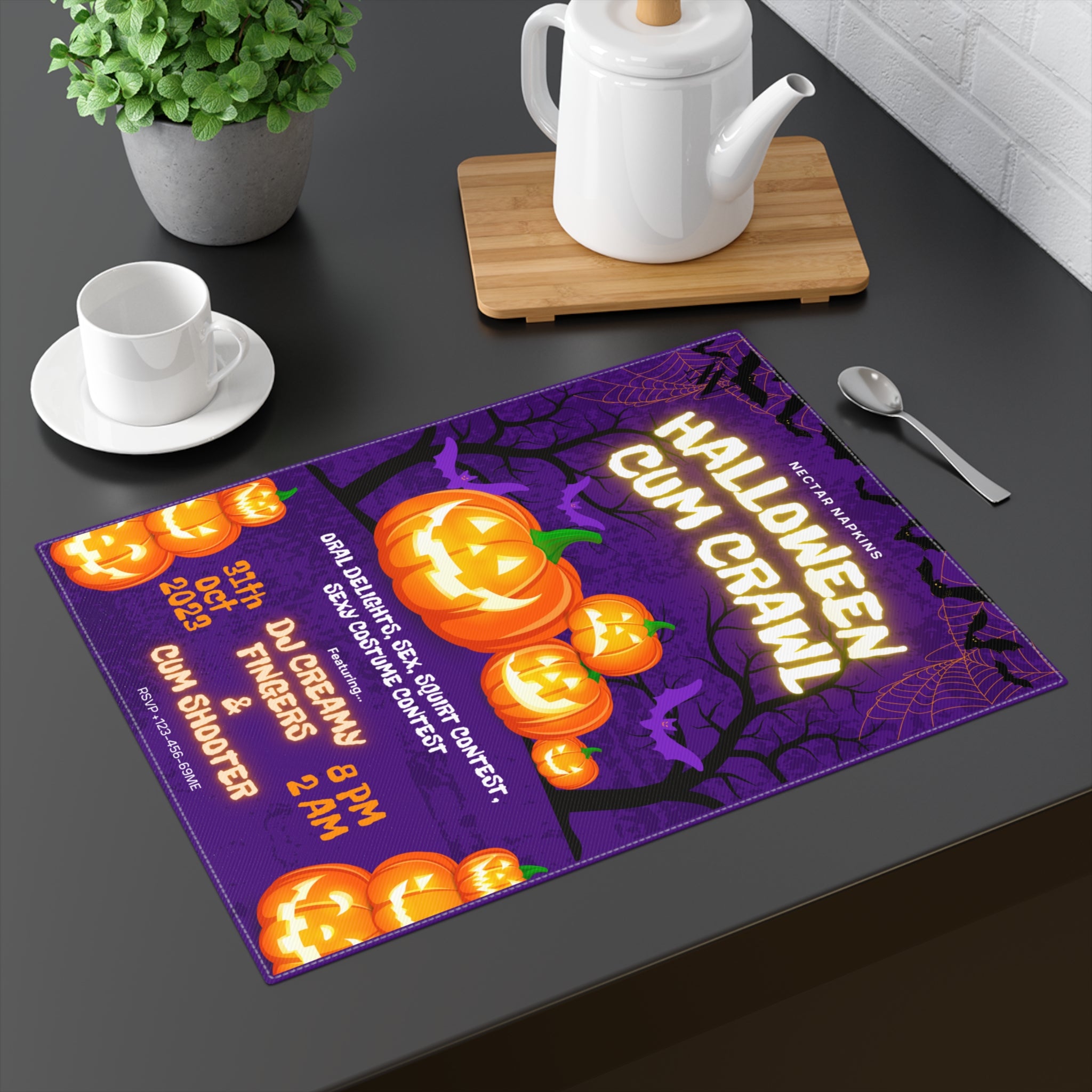 Halloween Cum Crawl Adult Toys Mat