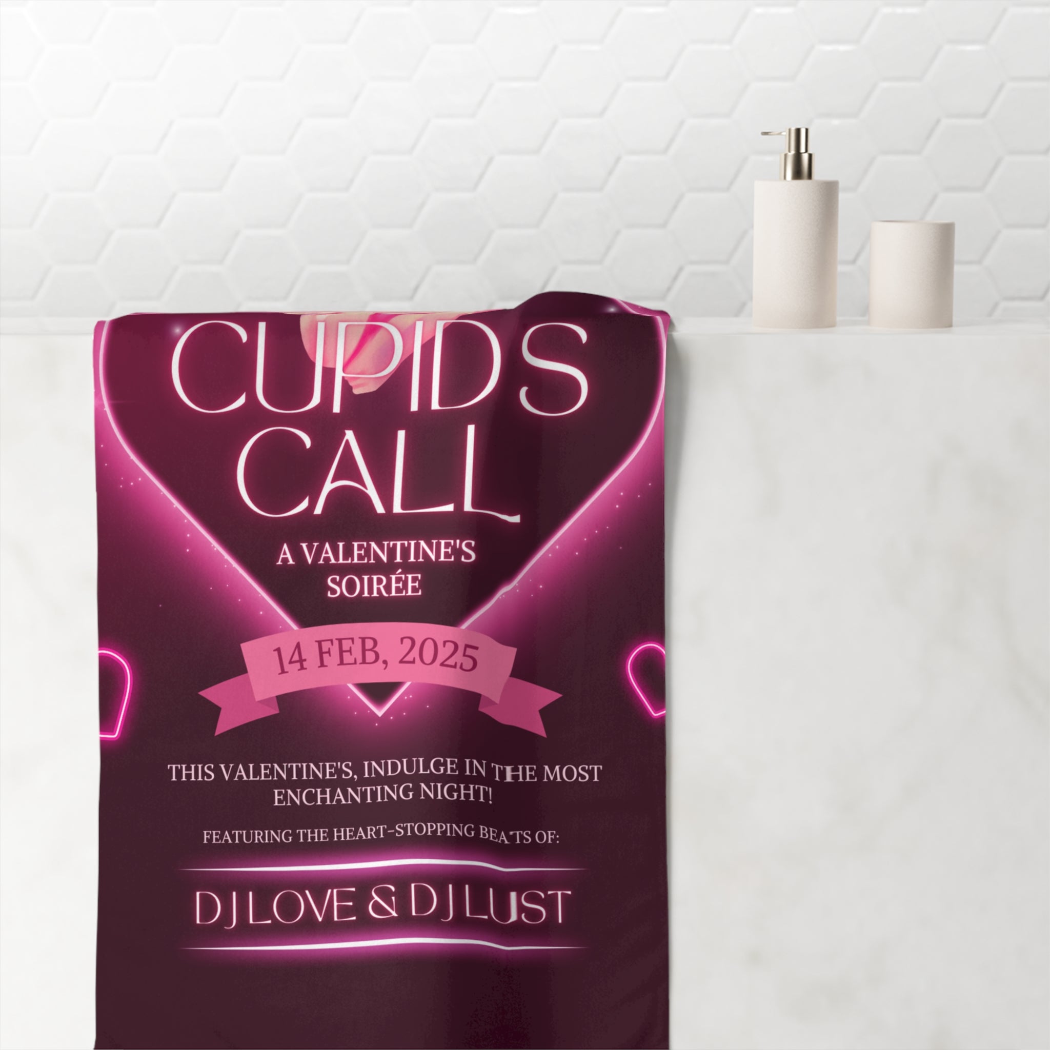 Cupid’s Call Cum Towel