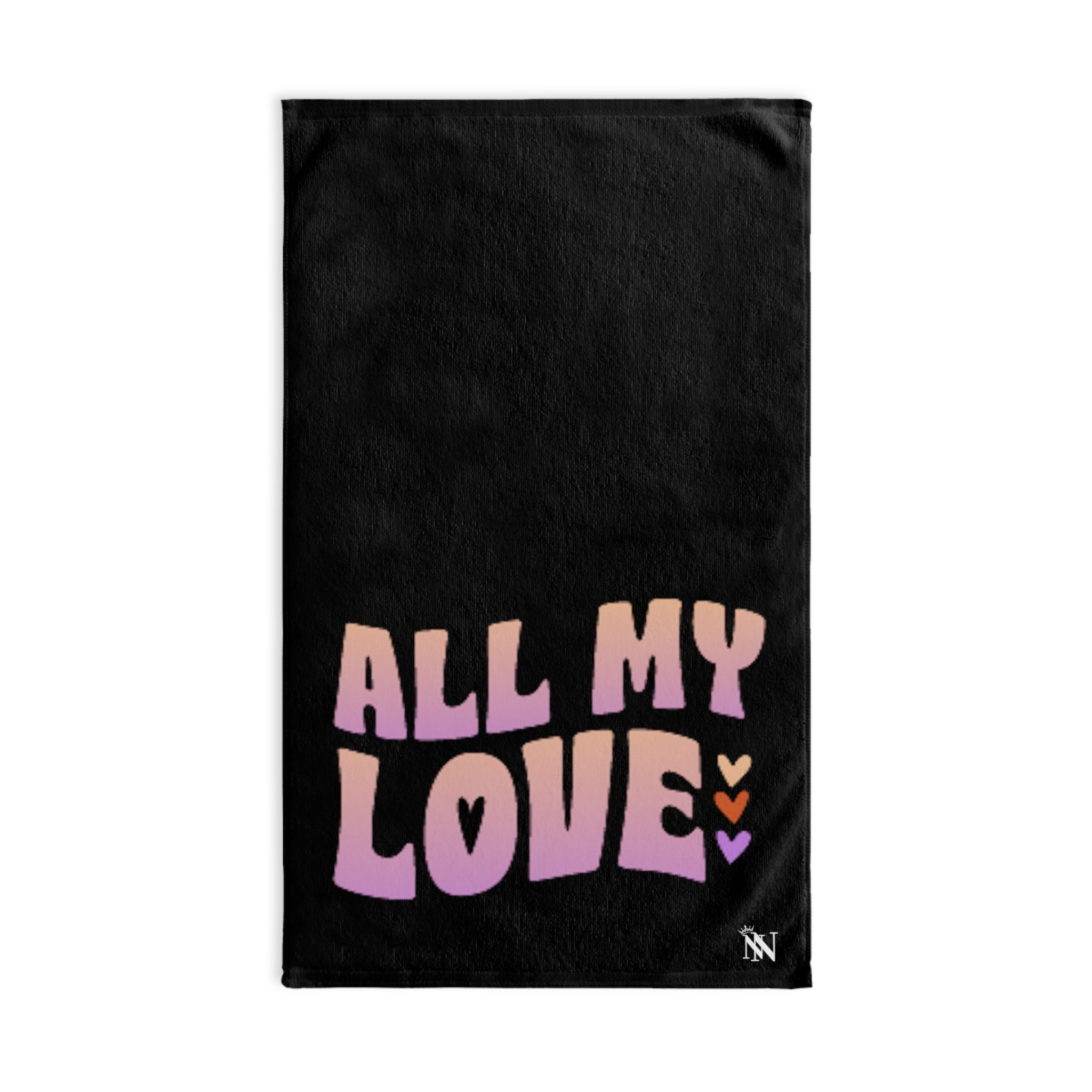 All My Love Black | Sexy Gifts for Boyfriend, Funny Towel Romantic Gift for Wedding Couple Fiance First Year 2nd Anniversary Valentines, Party Gag Gifts, Joke Humor Cloth for Husband Men BF NECTAR NAPKINS