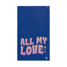 All My Love Blue | Gifts for Boyfriend, Funny Towel Romantic Gift for Wedding Couple Fiance First Year Anniversary Valentines, Party Gag Gifts, Joke Humor Cloth for Husband Men BF NECTAR NAPKINS