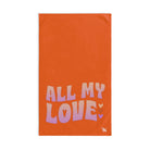 All My Love Orange | Funny Gifts for Men - Gifts for Him - Birthday Gifts for Men, Him, Husband, Boyfriend, New Couple Gifts, Fathers & Valentines Day Gifts, Hand Towels NECTAR NAPKINS