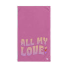 All My Love Pink | Novelty Gifts for Boyfriend, Funny Towel Romantic Gift for Wedding Couple Fiance First Year Anniversary Valentines, Party Gag Gifts, Joke Humor Cloth for Husband Men BF NECTAR NAPKINS