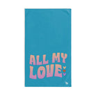 All My Love Teal | Novelty Gifts for Boyfriend, Funny Towel Romantic Gift for Wedding Couple Fiance First Year Anniversary Valentines, Party Gag Gifts, Joke Humor Cloth for Husband Men BF NECTAR NAPKINS