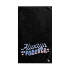 Always and Forever Black | Sexy Gifts for Boyfriend, Funny Towel Romantic Gift for Wedding Couple Fiance First Year 2nd Anniversary Valentines, Party Gag Gifts, Joke Humor Cloth for Husband Men BF NECTAR NAPKINS