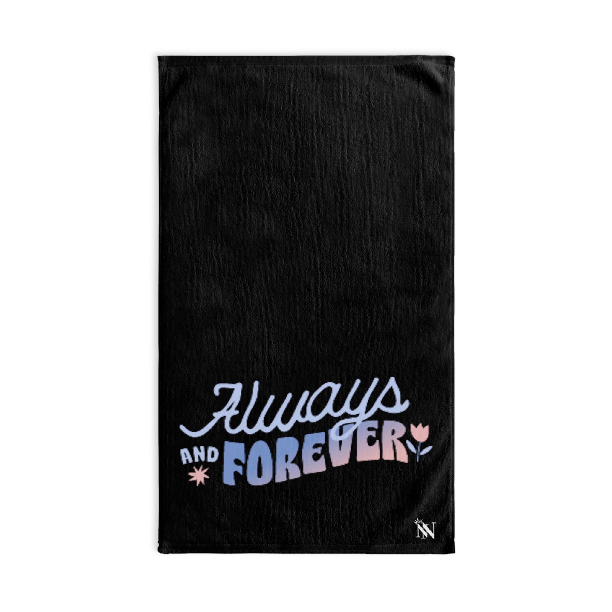 Always and Forever Black | Sexy Gifts for Boyfriend, Funny Towel Romantic Gift for Wedding Couple Fiance First Year 2nd Anniversary Valentines, Party Gag Gifts, Joke Humor Cloth for Husband Men BF NECTAR NAPKINS