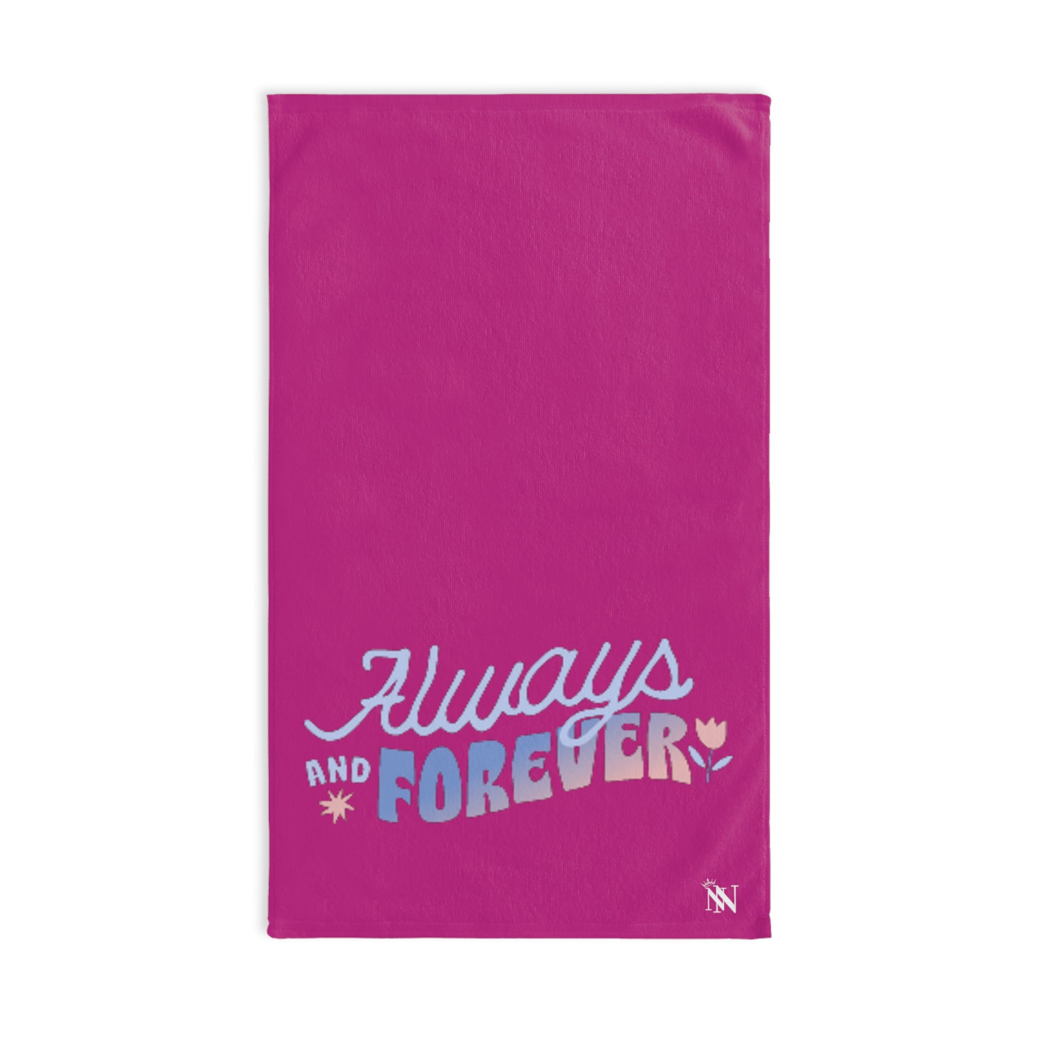 Always and Forever Fuscia | Funny Gifts for Men - Gifts for Him - Birthday Gifts for Men, Him, Husband, Boyfriend, New Couple Gifts, Fathers & Valentines Day Gifts, Hand Towels NECTAR NAPKINS